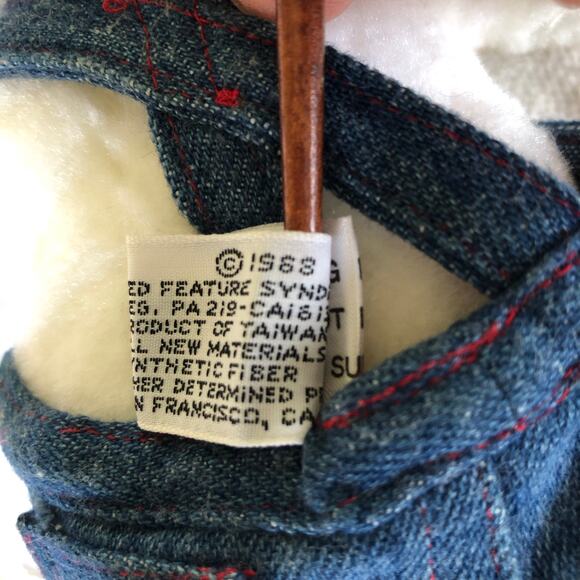 VTG 1968 Snoopy Plush Set of 2 United Feature  Overalls Shirt Sneakers 10" 12" - Picture 8 of 16